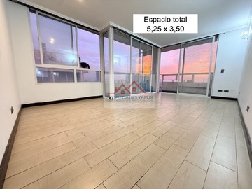 Departamento en venta en MA - Lord Cochrane 302 piso 21 Depto 3D 2B Estac y bodega 67/71m2 Imopecable, Santiago - 3 dormitorios, 2 baños