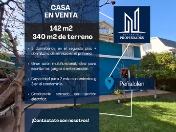 Casa en venta en Guardi 8980, Peñalolén - 4 dormitorios, 4 baños