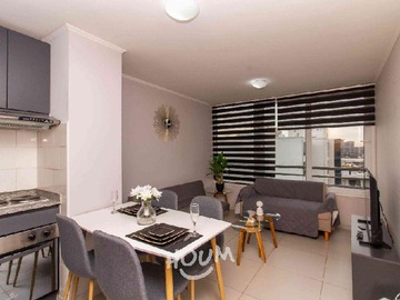 Departamento en arriendo mensual en Yungay, Santiago - 1 dormitorio, 1 baño