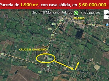Parcela en venta en Ruta k 455, Pelarco - 4 dormitorios, 1 baño