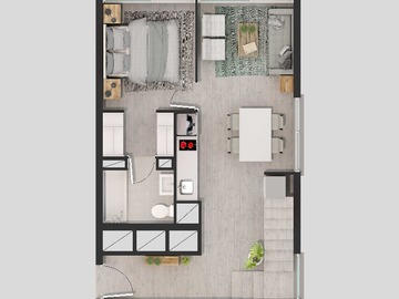 Departamento en venta en Hospital de Carabineros (73470), Ñuñoa - 3 dormitorios, 2 baños