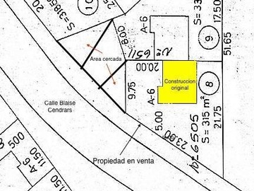 Parcela en venta en Blaise Cendrars, Cercana Gerónimo Alderete - Hualtatas, Vitacura - 3 dormitorios, 2 baños