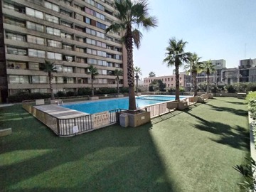 Departamento en arriendo mensual en Hermosa vista, gran piscina, 1d+1b+terr, metro (175258), Recoleta - 1 dormitorio, 1 baño