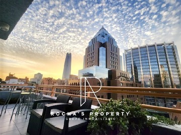 Departamento en arriendo mensual en San Sebastián 2881 Las Condes El Golf, Las Condes - 2 dormitorios, 2 baños