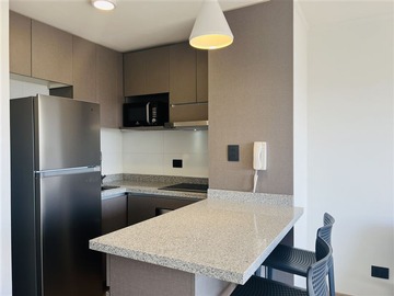 Departamento en arriendo mensual en Calle Paso el Roble con Av. Vicuña Mackenna a 6 cuadras del metro Bella Vista de la Florida y Mirador, La Florida - 1 dormitorio, 1 baño