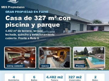 Casa en venta en Casa Pdte Gabriel Gonzalez Videla Ex Presidente Gabriel Gonzalez - 4 dormitorios, 6 baños