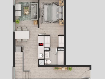 Departamento en venta en Hospital de Carabineros. (72708), Ñuñoa - 3 dormitorios, 2 baños