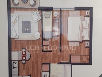 Venta / Departamento / Estación Central