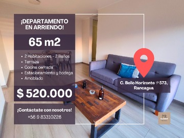 Departamento en arriendo mensual en Arriendo Departamento Bello Horizonte - 2 dormitorios, 2 baños
