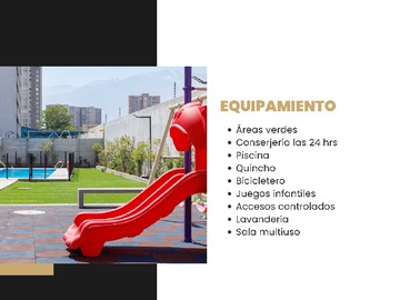 Departamento en venta en Amplio y Luminoso, Ideal para Familias (164485), San Joaquín - 3 dormitorios, 1 baño