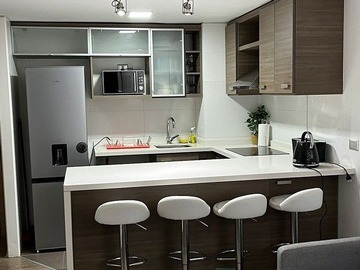 Departamento en arriendo mensual en Concón, Concón - 2 dormitorios, 1 baño