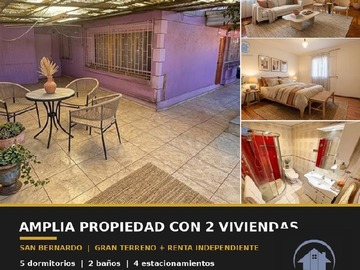 Casa en venta en Av central con ruta 5, San Bernardo - 5 dormitorios, 2 baños