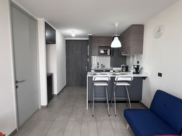 Departamento en arriendo mensual en Jose pedro alessandri - a pasos futura linea 8, Ñuñoa - 1 dormitorio, 1 baño