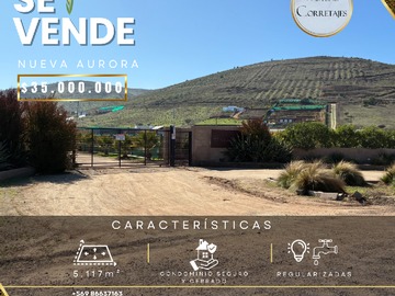 Terreno en venta en Terreno en Ovalle, Nueva Aurora