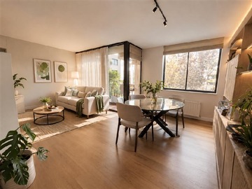 Departamento en venta en Metro el golf, Las Condes - 3 dormitorios, 2 baños