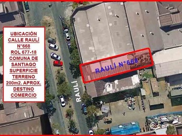 Local Comercial en arriendo mensual en Raulí 668, Santiago - 3 dormitorios, 1 baño