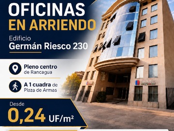 Oficina en arriendo mensual en Oficinas en Arriendo Centro de Rancagua