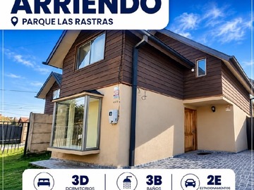 Casa en arriendo mensual en Parque las rastras, Talca - 3 dormitorios, 3 baños