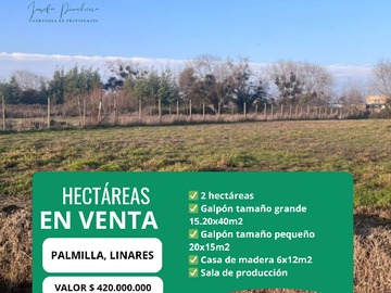 Terreno Industrial en venta en Palmilla, Linares