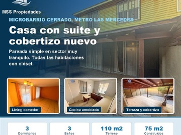 Casa en venta en Casa Salvaterra San Carlos con, Puente Alto - 3 dormitorios, 3 baños