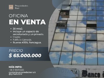 Oficina en venta en Bueras 359, Rancagua - 1 baño