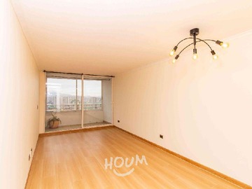 Departamento en arriendo mensual en Mencía de los Nidos, Santiago - 3 dormitorios, 2 baños