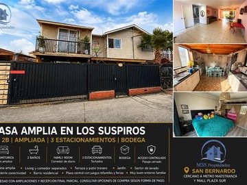 Casa en venta en Los suspiros con almirante riveros, San Bernardo - 4 dormitorios, 2 baños
