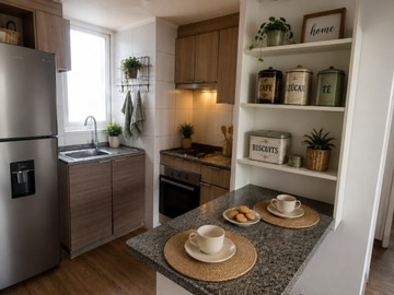 Departamento en arriendo mensual en Cuarta avenida / gran avenida, San Miguel - 2 dormitorios, 1 baño