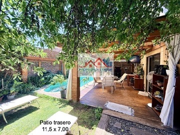 Casa en venta en MA - Las Tacas 550, Coquimbo/Av. San Carlos, casa 3D 2B Terraza bodega Piscina Quincho Horno barro 2 autos, Puente Alto - 3 dormitorios, 2 baños