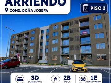 Departamento en arriendo mensual en Condominio doña josefa, Talca - 3 dormitorios, 2 baños
