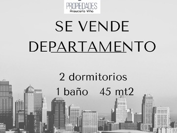 Departamento en venta en Por Apuro Vendo Departamento 2D-1B 45 Mt2 Centro Viña del Mar - 2 dormitorios, 1 baño