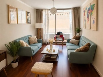 Departamento en venta en A Varas/ Diagonal Oriente, Providencia - 3 dormitorios, 2 baños