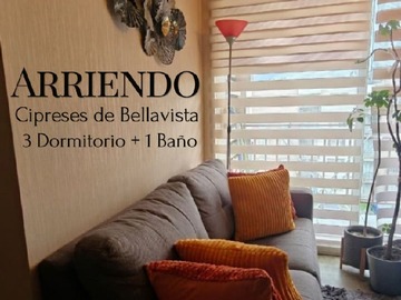 Departamento en arriendo mensual en Departamento, 3d + 1b, cipreses de bellavista, Concepción - 3 dormitorios, 1 baño