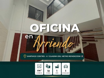 Oficina en arriendo mensual en General Gana, Santiago - 10 dormitorios, 4 baños
