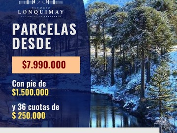 Parcela en venta en Parcela en Lonquimay Des 7.990.000