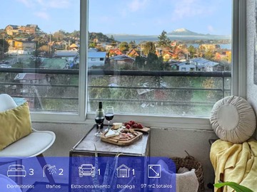 Departamento en venta en Departamento con vista soñada (173115), Puerto Varas - 3 dormitorios, 1 baño