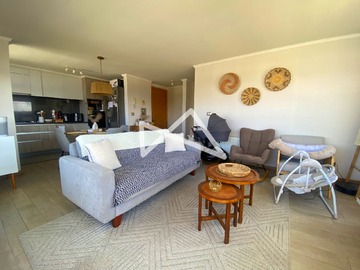 Departamento en arriendo mensual en Av. Gastón Hamel Nieto con Calafquén, Viña del Mar - 2 dormitorios, 2 baños