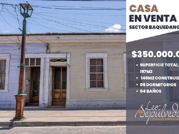 Casa en venta en Casa remodelada en Baquedano (138300), Iquique - 5 dormitorios, 4 baños