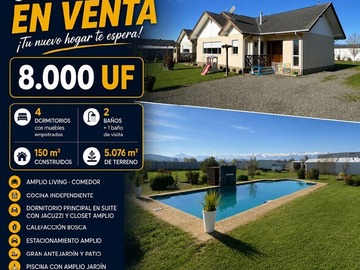 Casa en venta en Unica y hermosa casa en parcela - santa elena rancagua, Rancagua - 4 dormitorios, 2 baños