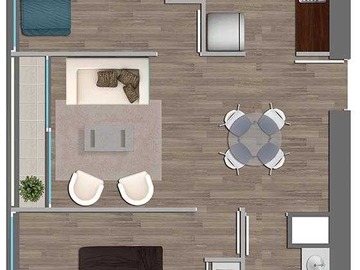Departamento en venta en Invierte en Estación Central desde UF 2.760 (172414), Estación Central - 2 dormitorios, 1 baño