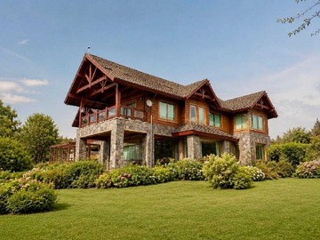 Casa en venta en Casa de lujo en venta la puntilla villarrica (174971), Villarrica - 5 dormitorios, 5 baños