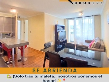 Departamento en arriendo mensual en Centro/puente treng treng kay kay/parque isla cautin, Temuco - 2 dormitorios, 2 baños