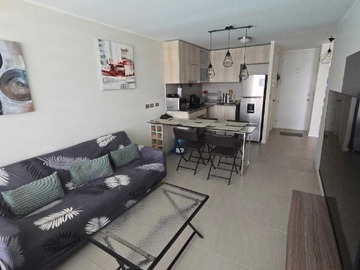 Departamento en venta en Amplio Depto. Amoblado Condominio Lagunamar (173554), El Tabo - 3 dormitorios, 2 baños