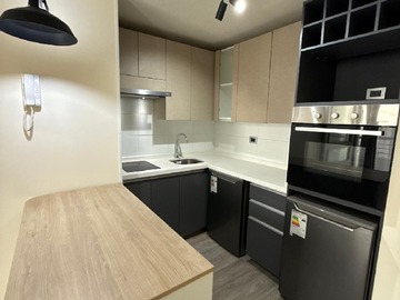 Departamento en arriendo mensual en Santa Isabel 360, Santiago, cerca del metro Santa Isabel, Santiago - 1 dormitorio, 1 baño