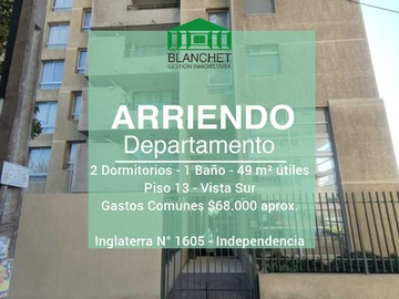 Arriendo Mensual / Departamento / Independencia