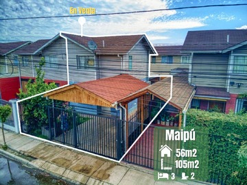Casa en venta en Presidente Carlos Dávila, Maipú, Región Metropolitana de Santiago 9250000, Chile, Maipú - 3 dormitorios, 2 baños