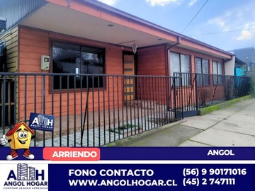 Casa en arriendo mensual en Arrienda Casa, Angol - 3 dormitorios, 1 baño