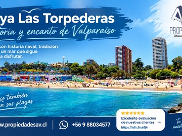 Departamento en arriendo mensual en Playa las Torpederas Historia y Encanto de Valparaíso - 1 dormitorio, 1 baño