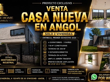 Casa en venta en Casa Amplia con Jardín y Terraza (175672), Angol - 4 dormitorios, 3 baños