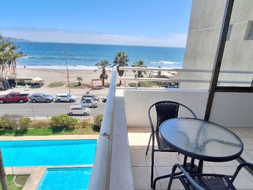 Departamento en arriendo mensual en Arrienda Dpto Amoblado, 1D,1B. frontal mar (21802), La Serena - 1 dormitorio, 1 baño
